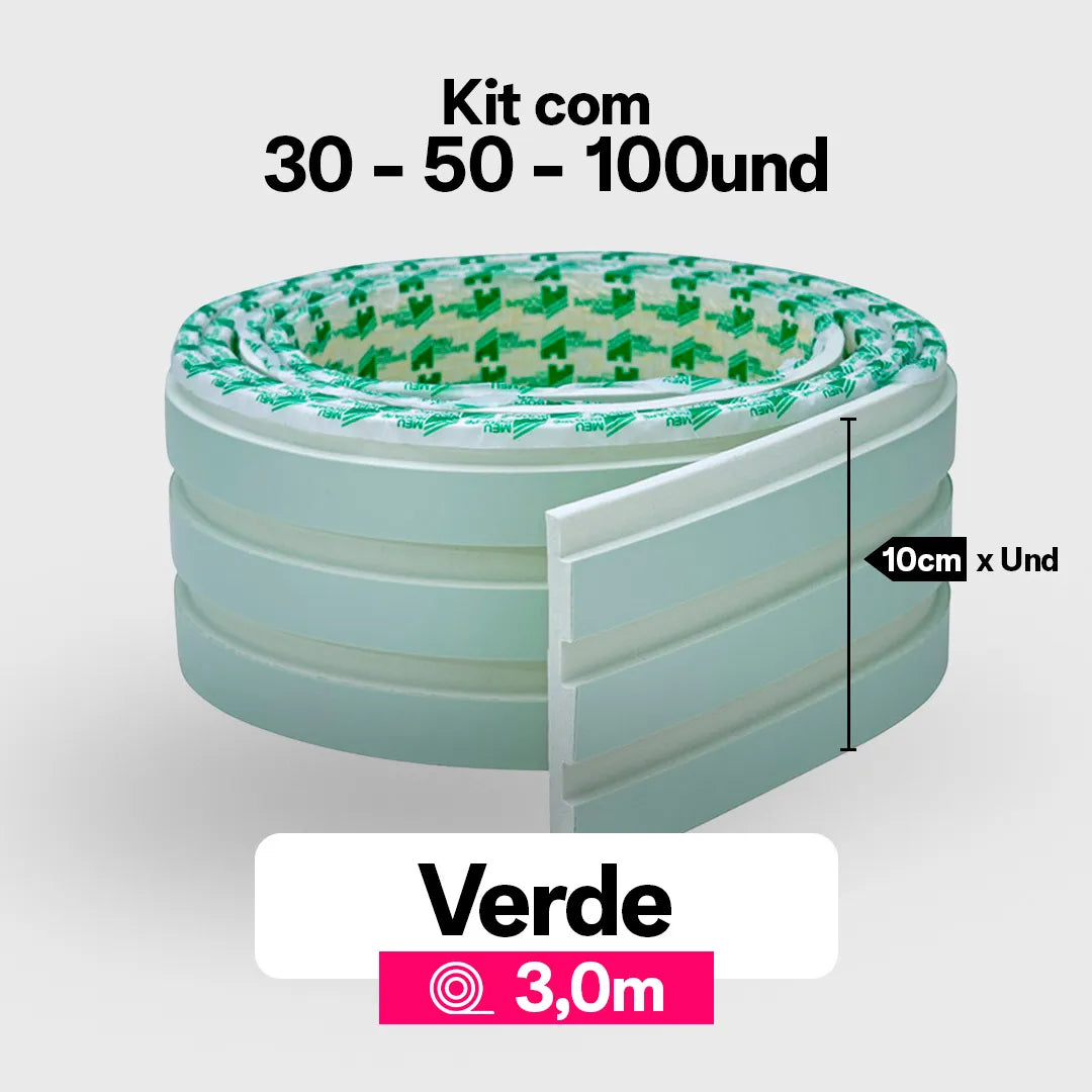 Kit Painel Ripado Autocolante 3M Laminado | PAREDES, AZULEIJOS | SUPER COLA