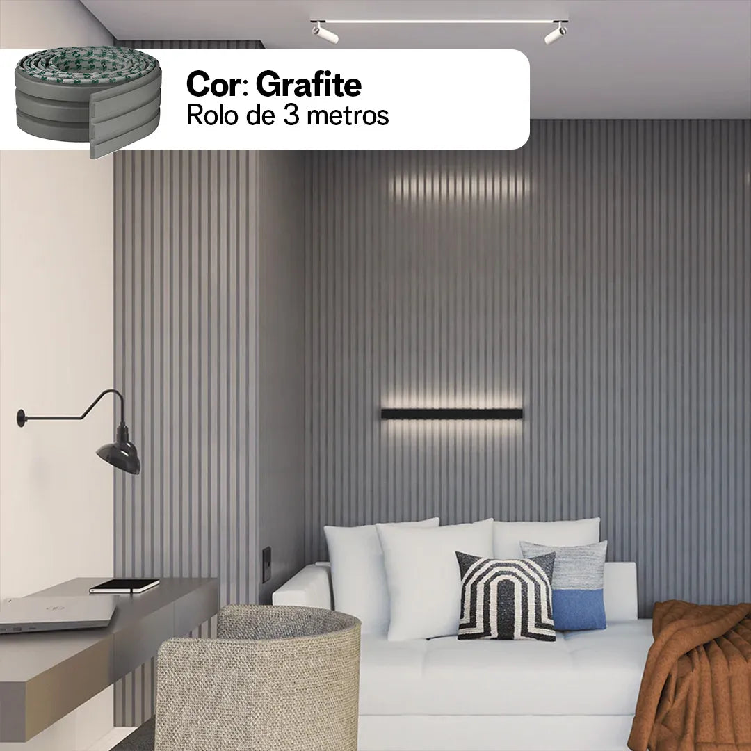 Kit Painel Ripado Autocolante 3M Laminado | PAREDES, AZULEIJOS | SUPER COLA