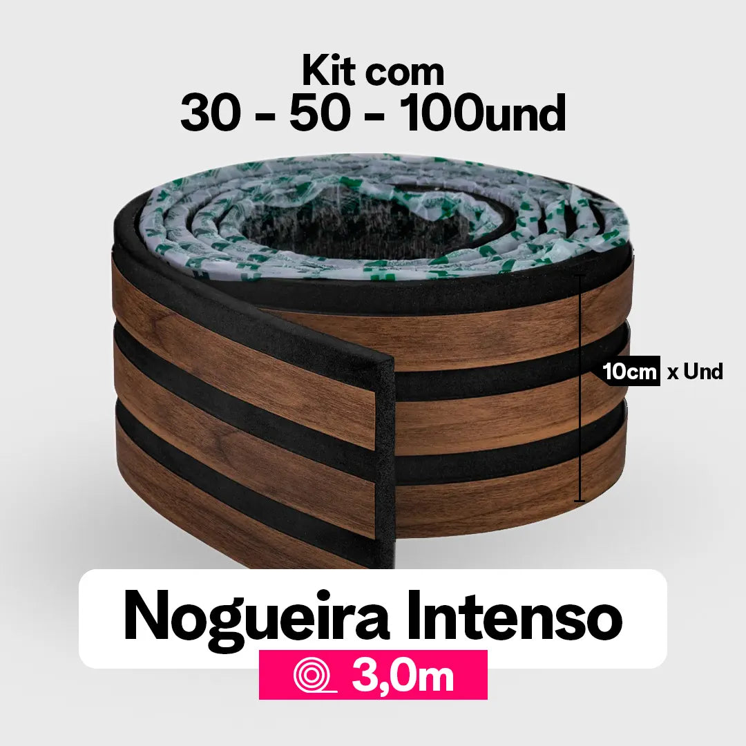 Kit Painel Ripado Autocolante 3M Laminado | PAREDES, AZULEIJOS | SUPER COLA
