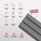 Kit Painel Ripado Autocolante 3M Laminado | PAREDES, AZULEIJOS | SUPER COLA